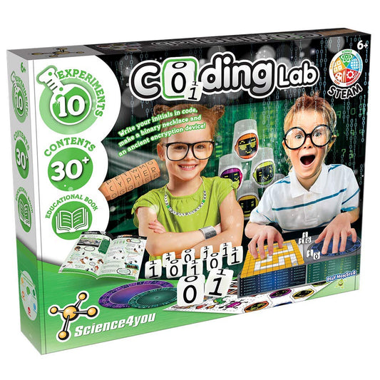 PlayMonster Science4you — Coding Lab — 10 Experiments to Learn How to Code — Fun, Education Activity Kit — for Kids Ages 6+