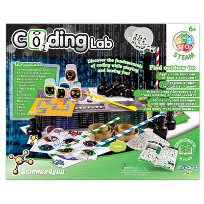 PlayMonster Science4you — Coding Lab — 10 Experiments to Learn How to Code — Fun, Education Activity Kit — for Kids Ages 6+