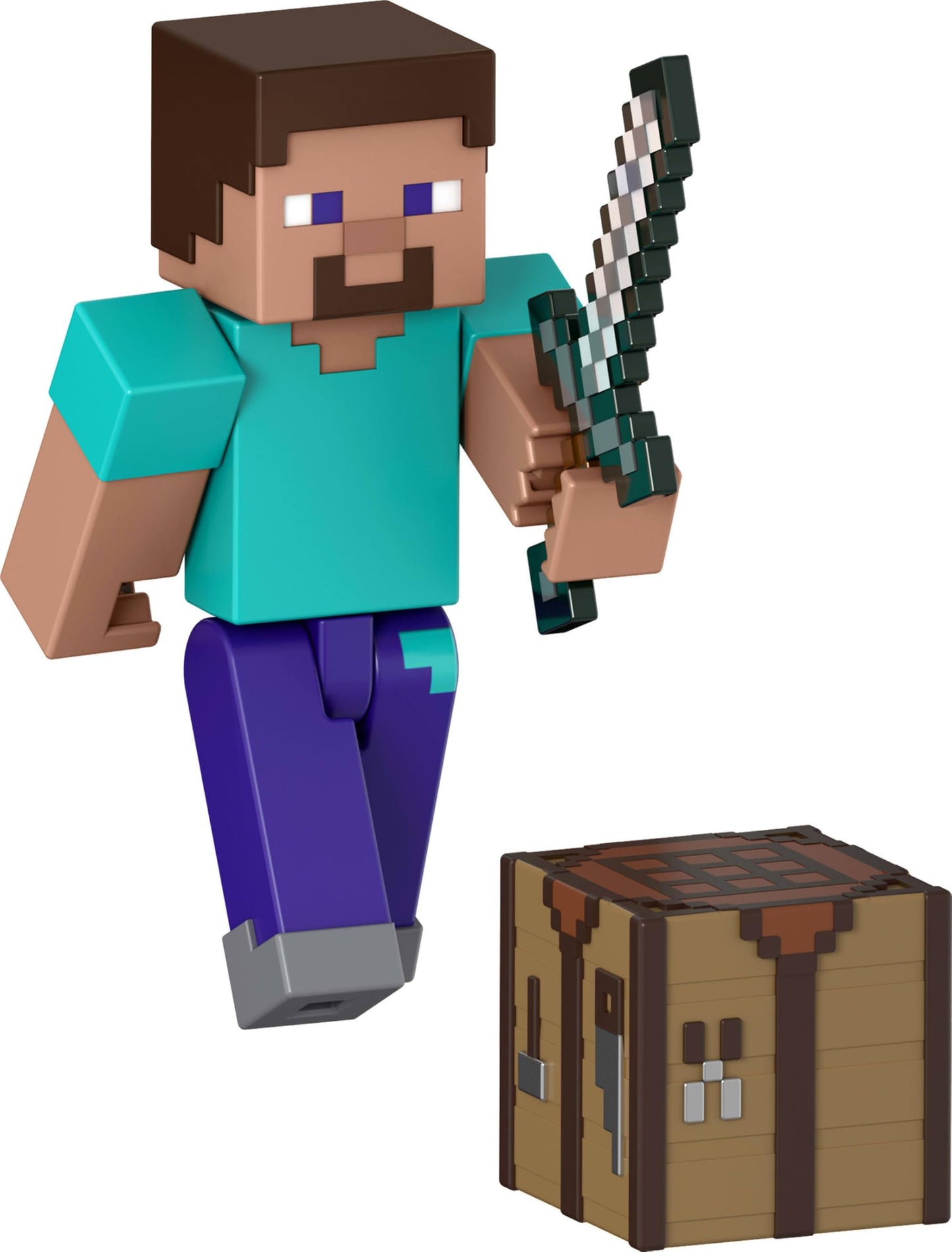 Mattel Minecraft Action Figures & Accessories Collection, 3.25-inch Scale with Pixelated Design (Characters May Vary)