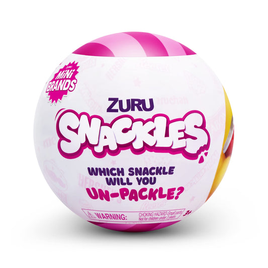 ZURU Snackles Small Sized 5.5 inch Snackle Plush by ZURU (Random Surprise), Cuddly Squishy Comfort 5.5 inch Plush with License Snack Brand Accessory