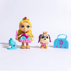 LOVE, DIANA, Kids Diana Show, Fashion Fabulous Collectible Doll and Pet 2-Pack Bundle, Surprise 3.5” Diana Doll in Adorable Ice Cream Cone and Surprise Pet, 10 Different Diana Doll Styles to Collect