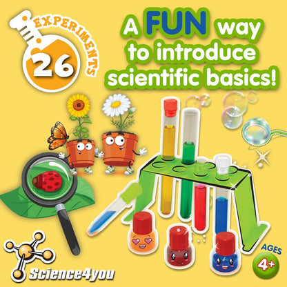 Science4you - My First Science Kit - 26 Experiments to Introduce Children to Science - Fun, Education Activity for Kids Ages 4+