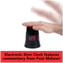 Spin Master Games Post Malone, World Pong League Beer Pong Drinking Game for Bachelor Party Outdoor Games with Plastic Cups Ping Pong Balls, for Adults Ages 18 and up