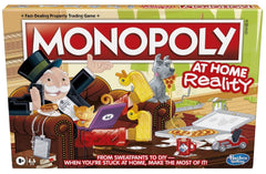 Monopoly Game: At Home Reality Edition Family Board Game