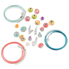 Make It Real Disney Princess Moana Jewels & Gems - Moana Charm Bracelet Making Kit for Girls - Moana Craft & Activity Set for Kids - Disney Jewelry Making Kit for Girls 8-10-12-14