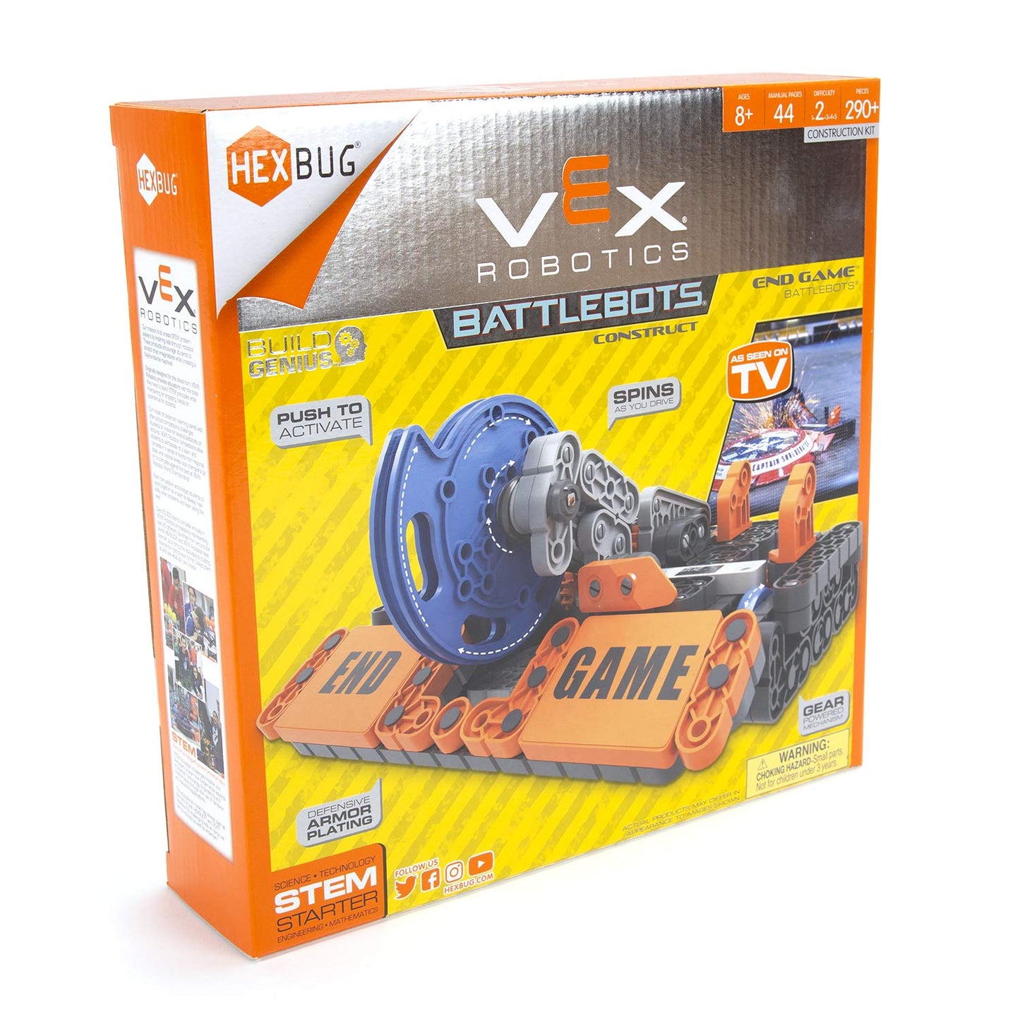 HEXBUG VEX Robotics End Game Toys for Kids, Fun Battle Bot Hex Bugs Construction Kit