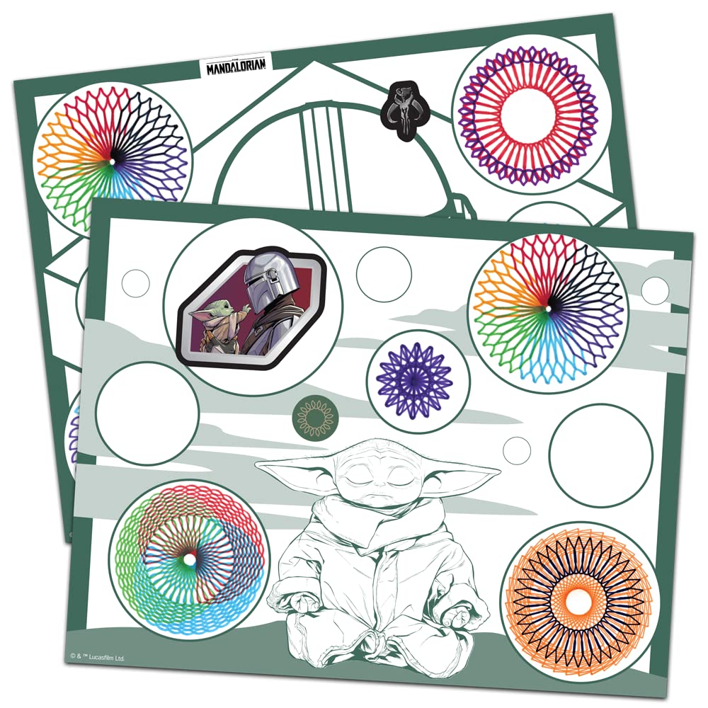 Spirograph Cyclex Studio Grogu - Disney Star Wars The Mandalorian - Baby Yoda - The Easy Way to Make Countless Amazing Designs - Rotating Stencil Wheel - Ages 5+