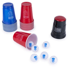 Spin Master Games Post Malone, World Pong League Beer Pong Drinking Game for Bachelor Party Outdoor Games with Plastic Cups Ping Pong Balls, for Adults Ages 18 and up