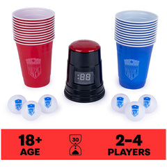 Spin Master Games Post Malone, World Pong League Beer Pong Drinking Game for Bachelor Party Outdoor Games with Plastic Cups Ping Pong Balls, for Adults Ages 18 and up