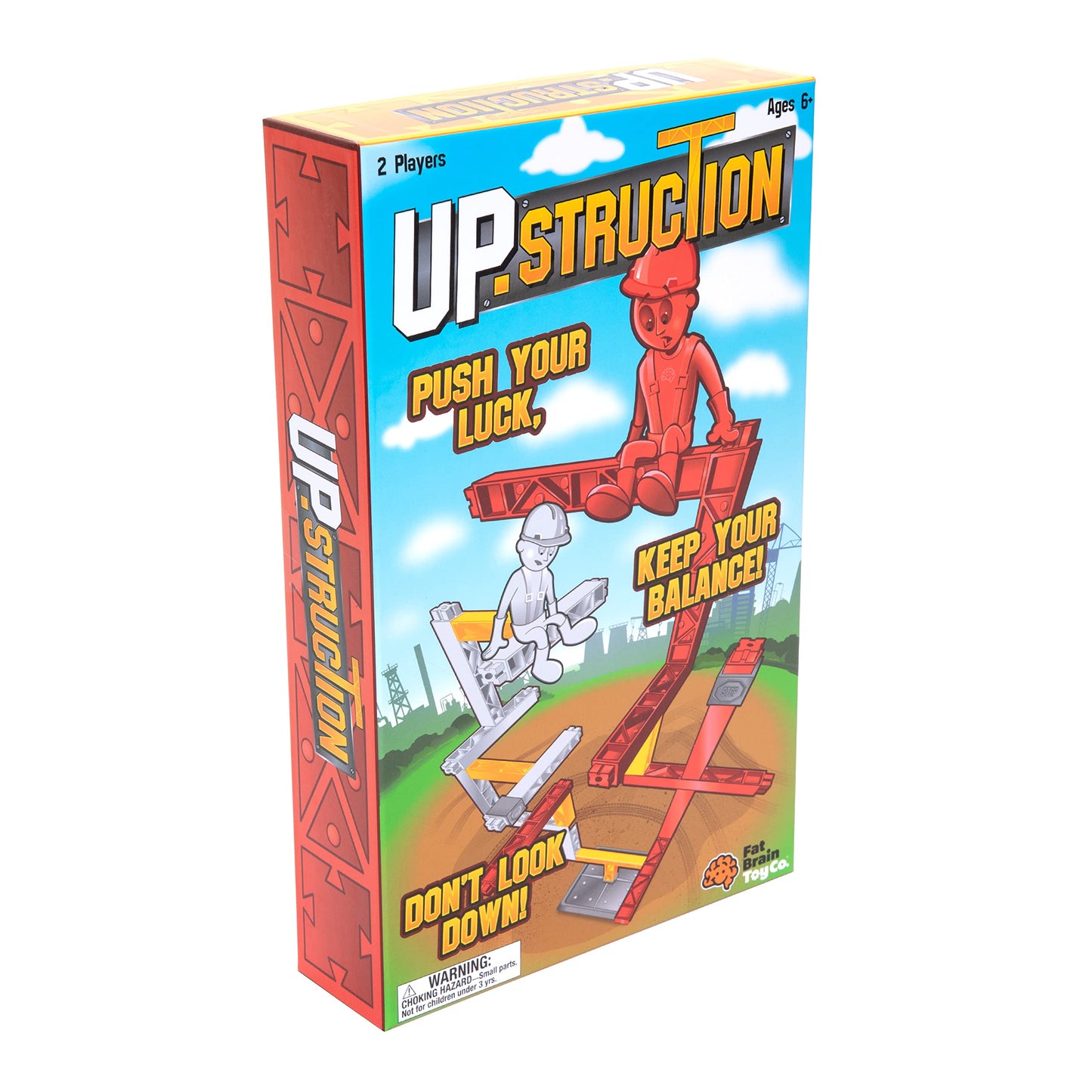 Fat Brain Toys Upstruction - 2-Player Game of Building Without Tumbling, Ages 8+