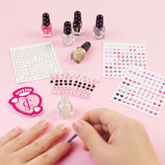 Make It Real: Juicy Couture Dazzling Designs Manicure Set - Complete Nail Art Set, Nail Gems & Sticker Sheets, 6 Polish Colors, Girls & Kids Ages 8+