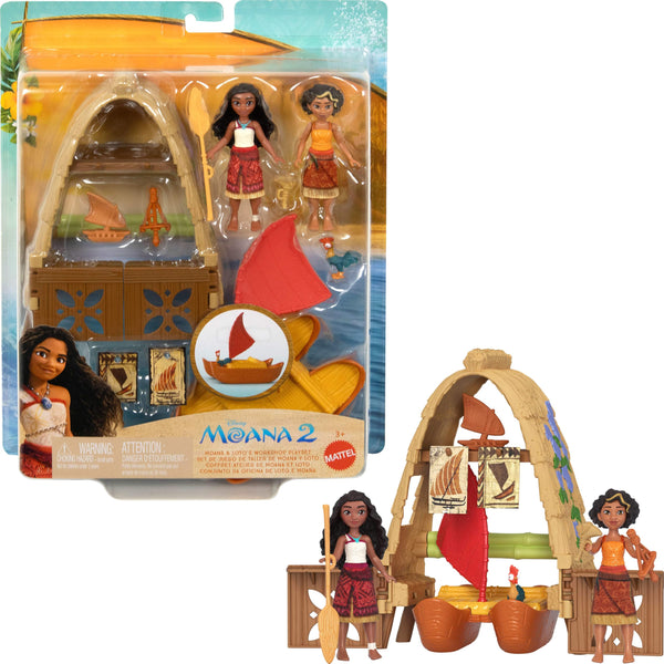 Mattel Disney Moana 2 Toys, Moana & Loto’s Workshop Playset