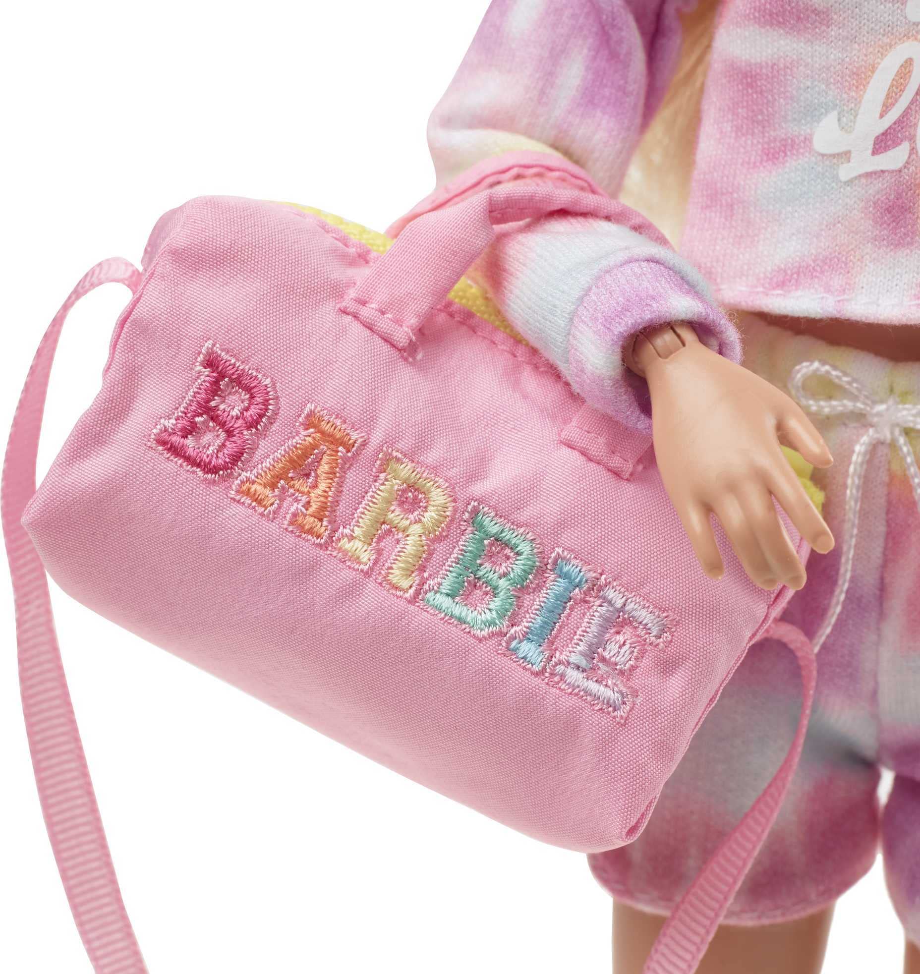 Barbie Signature 2024 Stoney Clover Lane Doll Wearing Tie-Dye Loungewear & Duffle Bag