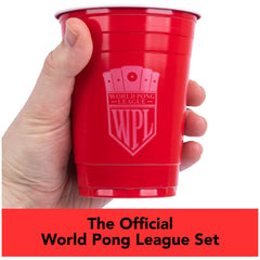 Spin Master Games Post Malone, World Pong League Beer Pong Drinking Game for Bachelor Party Outdoor Games with Plastic Cups Ping Pong Balls, for Adults Ages 18 and up
