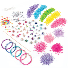 Make It Real: Best Day Ever! Deluxe Jewelry Studio - 2183pcs - DIY Craft Kit, Design & Make Over 30 Breacelets, Beads & Charms, Girls & Kids Ages 8+