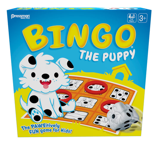 Bingo The Puppy - Includes Oversized Die - Match His Spots to Your Game Board to Win by Pressman