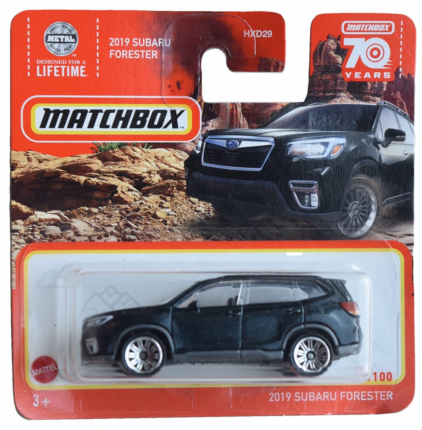 Matchbox 2019 Subaru Forester, Black 88/100 Short Card