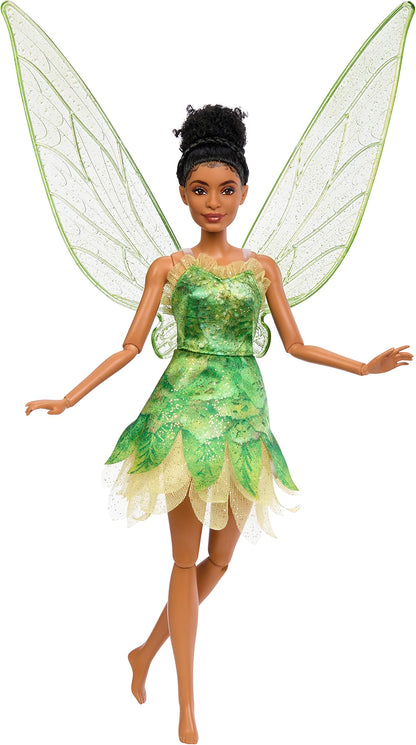 Mattel Disney Peter Pan & Wendy Toys, Tinkerbell Doll with Fairy Outfit & Wings, Collectible Inspired by the Movie