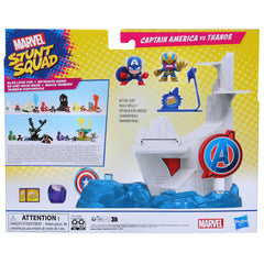 Marvel Stunt Squad Captain America vs Thanos Tower Smash Playset