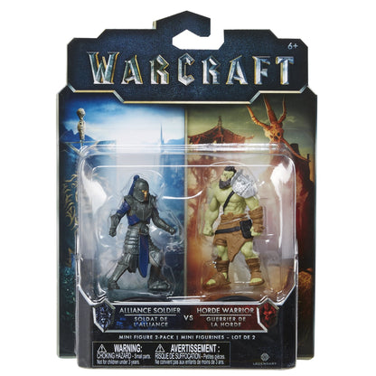 Warcraft Mini Horde Warrior & Alliance Soldier Action Figures (2 Pack)