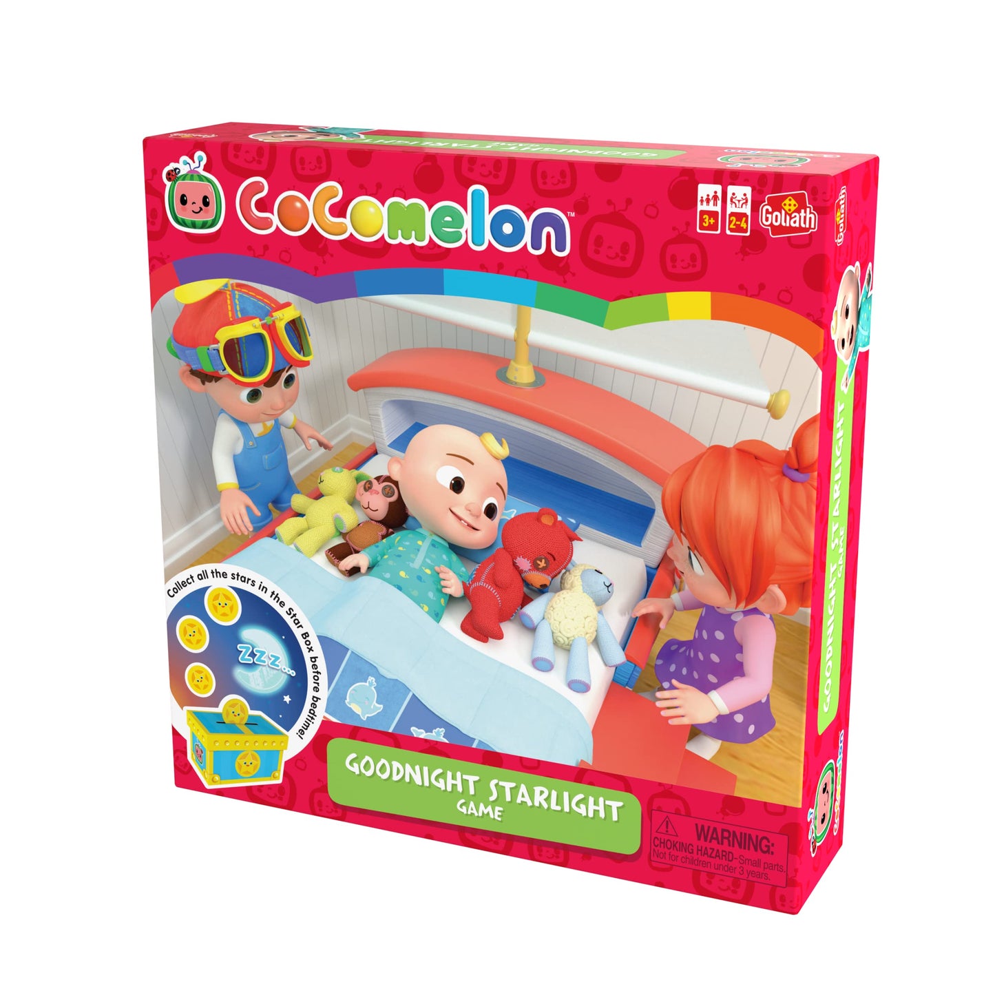 Goliath Cocomelon Goodnight Starlight Game - Help JJ and Friends Get Ready for Bed, Sing Along to Cocomelon Songs - Ages 3 and Up, 2-4 Players