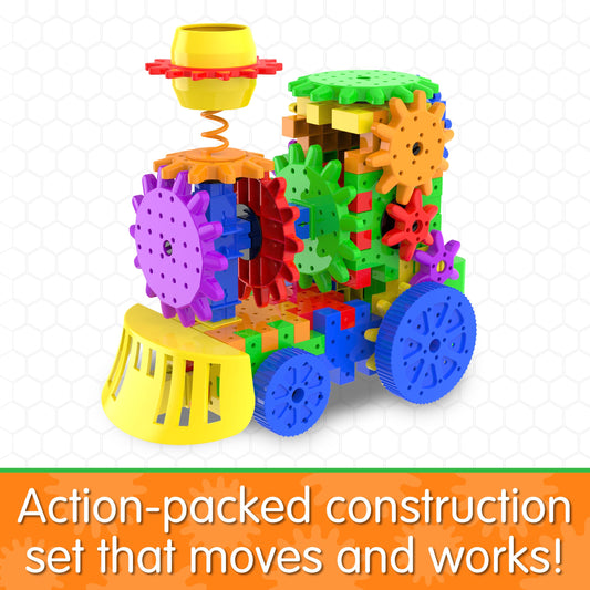The Learning Journey – Techno Gears – Crazy Train 2.0 – 50+ Pieces – Kid Toys & Gifts for Boys & Girls Ages 6 Years and Up – STEM