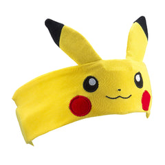 Pokemon Pikachu Kids Headband Headphones Volume Limiting Switch Thin Speakers & Comfortable Soft Cotton Headband Perfect for Children's Earphones for School Home and Travel (Standard Packaging)