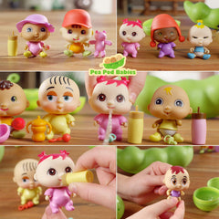 Playful Minds Pea Pod Babies - Winter Sports Set - Over 30 Pieces Including Two Mini Collectible Dolls, Assorted