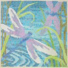 Dimensions Needlecrafts Dragonfly Latch Hook Craft Kit for Kids, 16'' x 16''