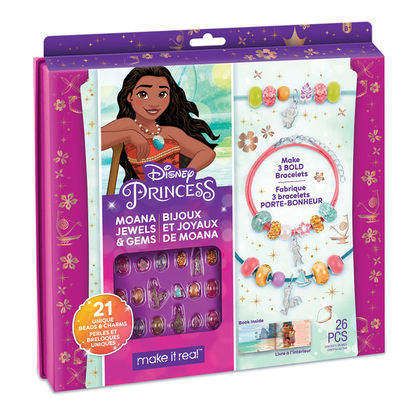 Make It Real Disney Princess Moana Jewels & Gems Bracelet Kit