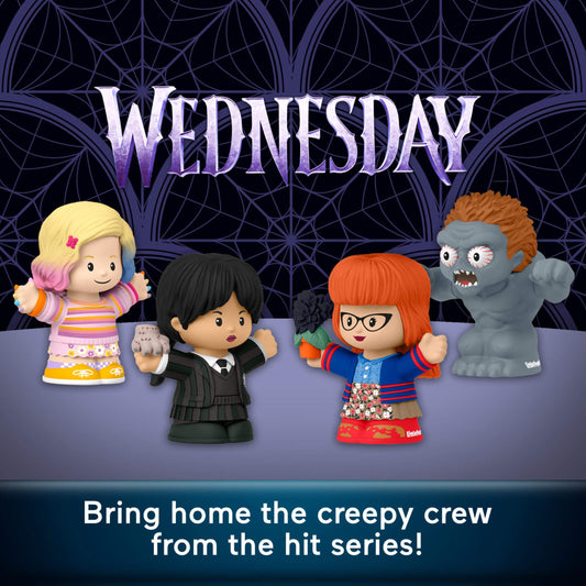 Little People Collector Wednesday TV Series Special Edition Set for Adults & Fans, 4 Figures in Display Package