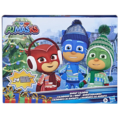 PJ Masks Kids Advent Calendar, 24 Daily Surprise Toys Including Action Figures, Accessories, and Stickers, Countdown Calendar, Ages 3 and Up