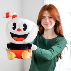 Club Mocchi-Mocchi- Cuphead Plush - Cuphead Plushie - Collectible Squishy Cuphead Toys - 15 Inch