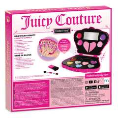 Make It Real: Juicy Couture Bejeweled Beauty Cosmetic Compact - Glam for Eyes, Lips & Face, Crown Shaped Makeup Case, Girls & Kids Ages 6+