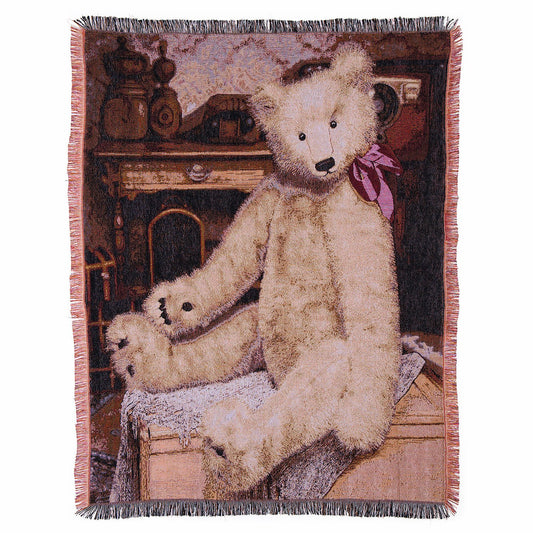 Gund Baby Teddy Bear Throw Blanket, Tapestry