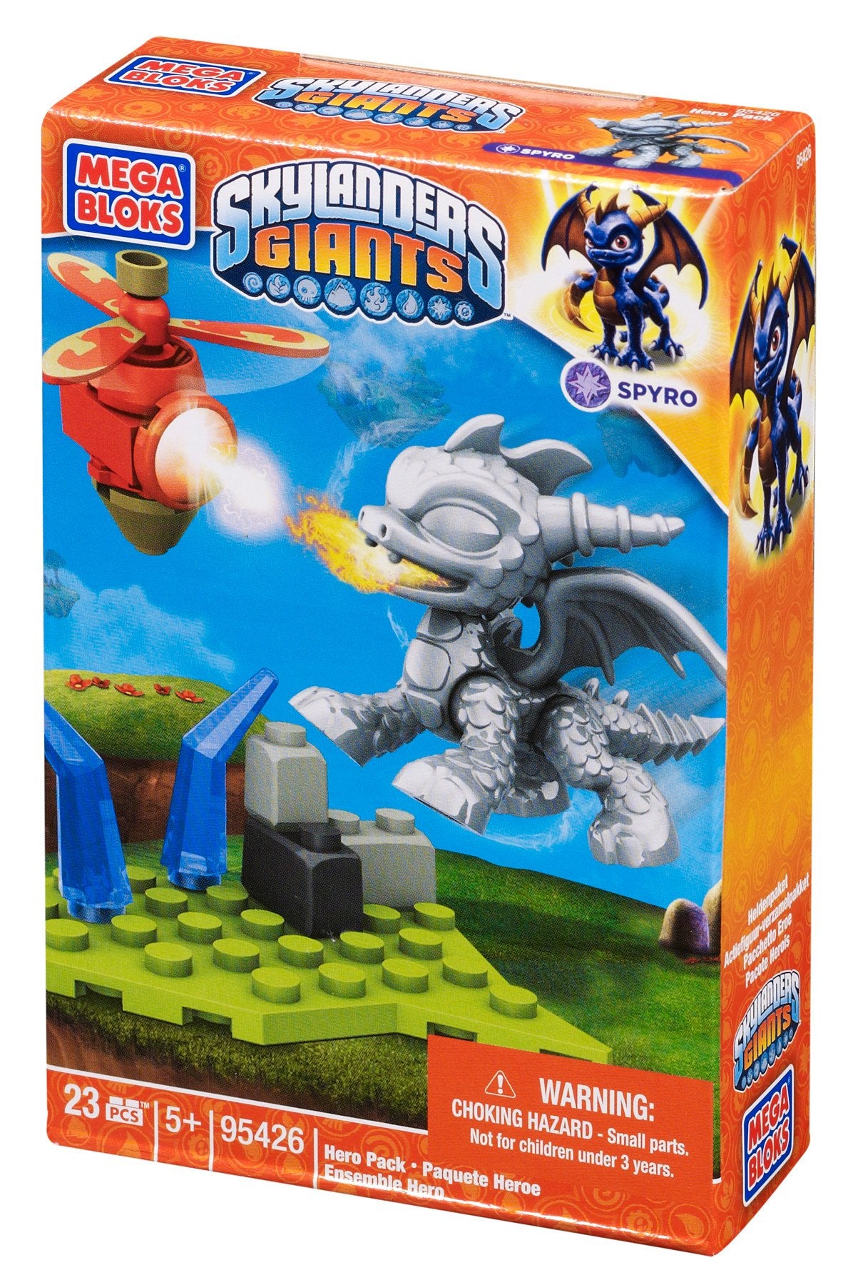 Mega Bloks Skylanders Metallic Spyro Building Pack