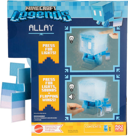 Mattel Minecraft Toys, Minecraft Plush Allay with Lights and Sounds, Collectible Toys for Kids