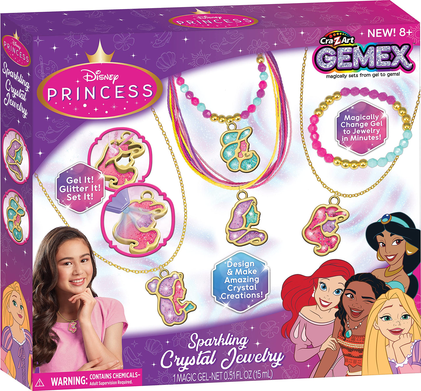 Disney Princess Gemex Sparkling Crystal Jewelry Making Kit