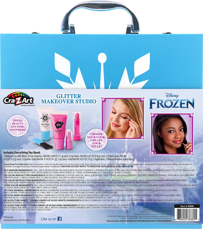 Disney Frozen Glitter Makeover Studio Beauty Kit – All-in-One Beauty for Eyes, Cheeks and Lips for Ages 6 and up - Amazon Exclusive