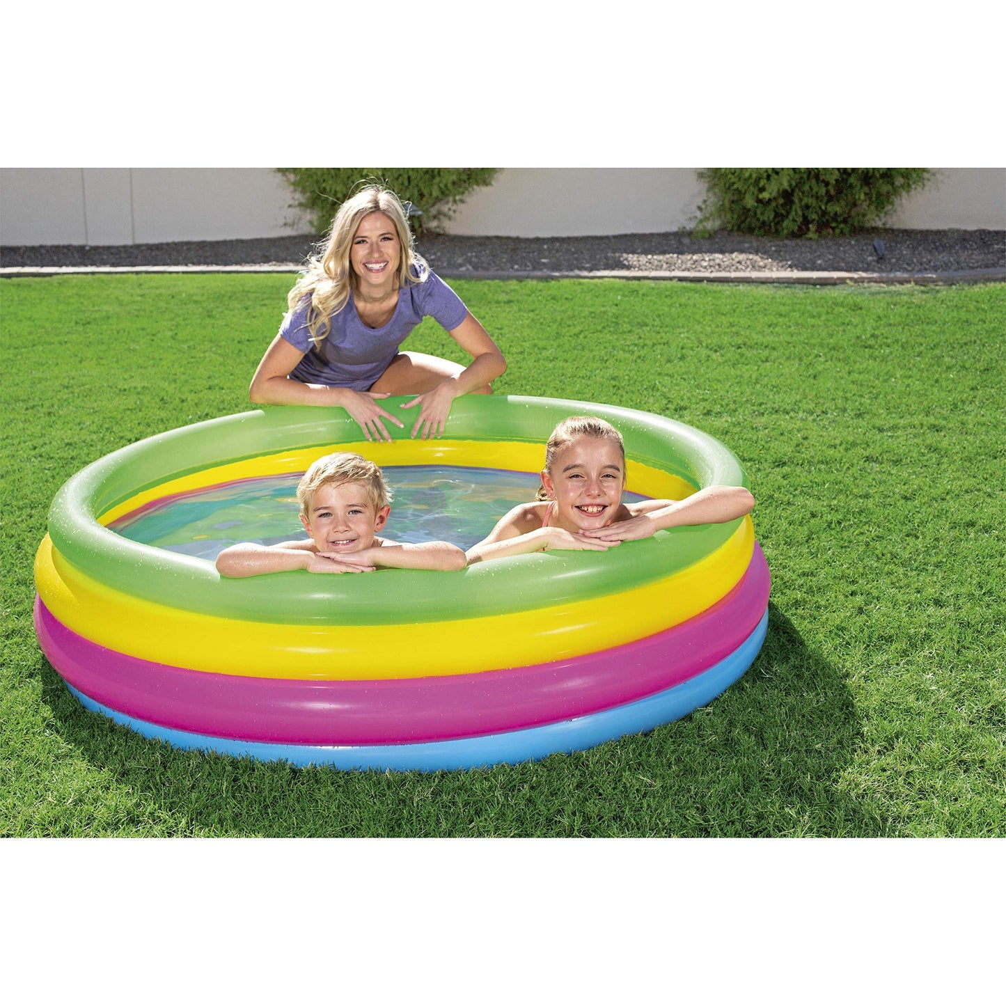 H2OGO! Rainbow Inflatable Play Pool