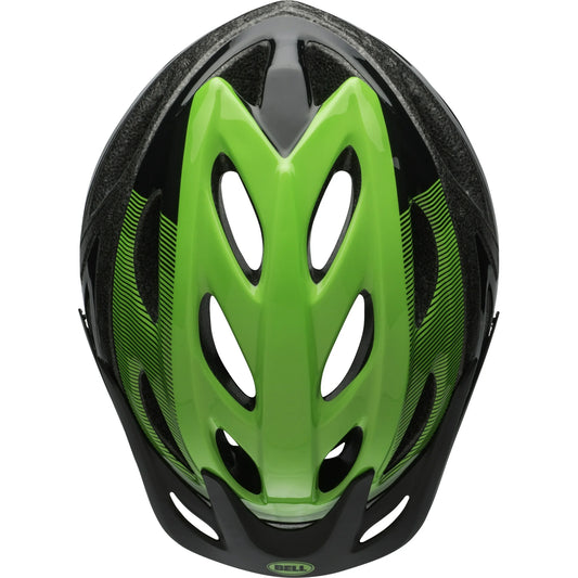 Bell Axle Bike Helmet, Black/Green, Adult 14+ (54-61cm)