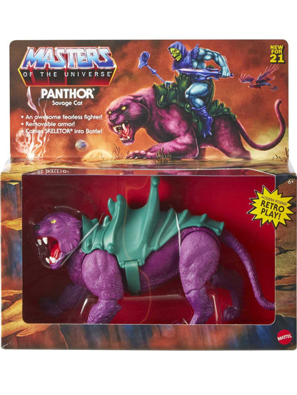 Masters of the Universe Origins Action Figure, Panthor Collectible with 12 Movable Joints, Panther-Like Beast, 11.75 Inch