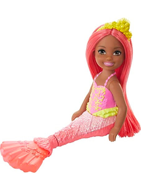 Barbie Dreamtopia Chelsea Mermaid Doll with Pink Hair & Tail'