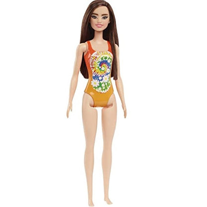 Barbie Beach Doll in Orange Swimsuit