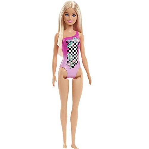 Barbie Beach Doll in Pink Swimsuit