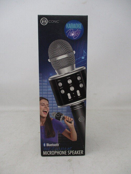BICONIC Karaoke Bluetooth Microphone Speaker with Voice Effects