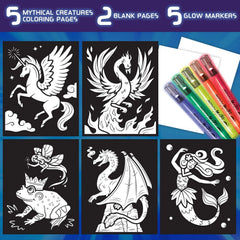 Crayola Glow Fusion Coloring Set – Mythical Creatures