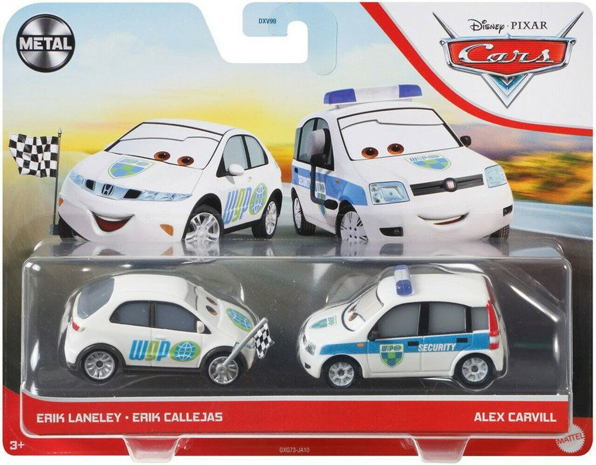 Disney Pixar Cars Erik Laneley & Alex Carvill 1:55 Die-Cast 2-Pack