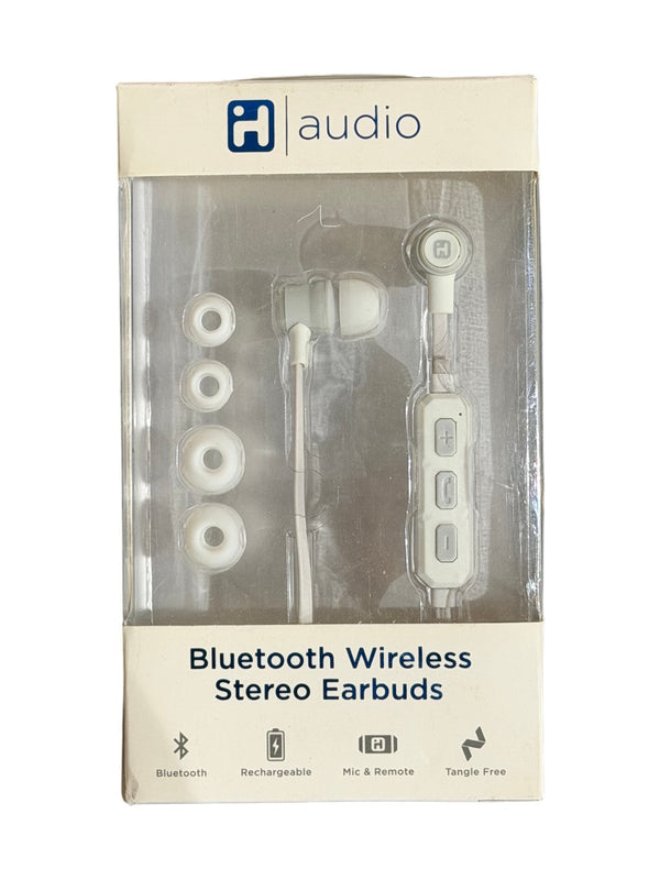 H Audio Wireless Bluetooth Stereo Earbuds – White