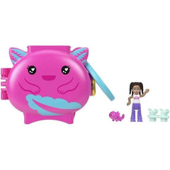 Polly Pocket Axolotl Pet Compact Playset | Collectible Mini World